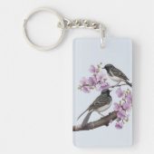 kwikstaartvogel sleutelhanger (Voorkant)