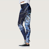 kwinkvis blauw patroon leggings (Links)