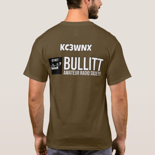 KY4KY B.A.R.S Kentucky QSO Party T-shirt (Achterkant)