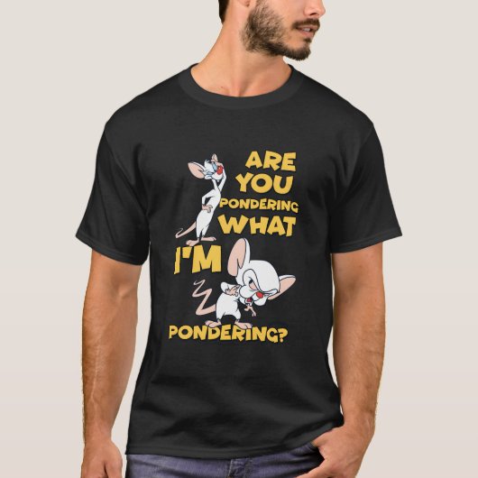 Ky en The Brain in gedachten verzonken T-shirt (Voorkant)