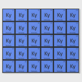 Ky - Kentucky State Chemistry Periodic Table Cadeaupapier (Vlak)