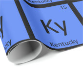 Ky - Kentucky State Chemistry Periodic Table Cadeaupapier (Rol Hoek)