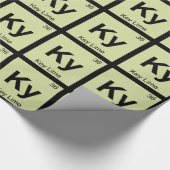 Ky - Key Lime Pie Scheikunde Periodiek Systeem Sym Cadeaupapier (Hoek)