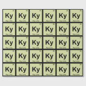 Ky - Key Lime Pie Scheikunde Periodiek Systeem Sym Cadeaupapier (Vlak)
