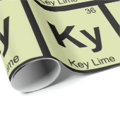 Ky - Key Lime Pie Scheikunde Periodiek Systeem Sym Cadeaupapier (Rol Hoek)