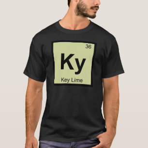 Ky - Key Lime Pie Scheikunde Periodiek Systeem Sym T-shirt