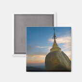 Kyaiktiyo Pagode bij zonsondergang Magneet (Voorkant / Achterkant)