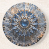 Kyaniet Mandala Zandsteen Onderzetter (Voorkant)