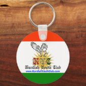 Kycflag Key chain, www.KurdishYouthClub.com Sleutelhanger (Voorkant)