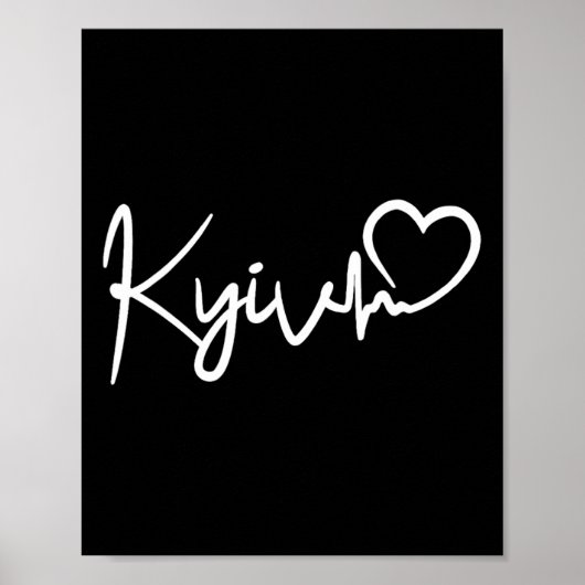 Kyiv Hartslag Stad Kiev Oekraine Poster (Voorkant)