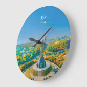 Kyiv, Oekraïne - Moeder Oekraïne Monument Grote Klok (Hoek)