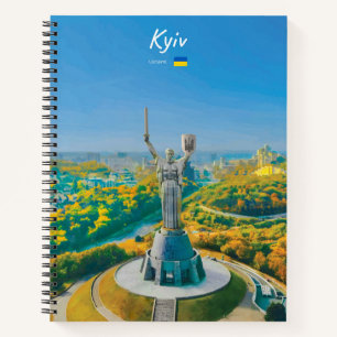 Kyiv, Oekraïne - Moeder Oekraïne Monument Spiraal Notitieboek