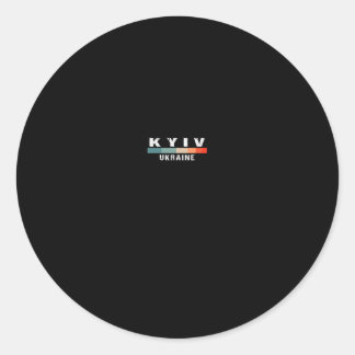 Kyiv Oekraïne Stedentrip  Ronde Sticker