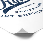 Kyiv Ukraine Retro  Poster (Hoek)