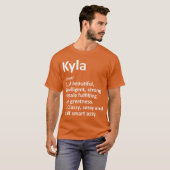 KYLA Definition Personalized Name Funny Christmas  T-shirt (Voorkant volledig)