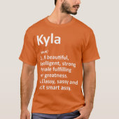 KYLA Definition Personalized Name Funny Christmas  T-shirt (Voorkant)