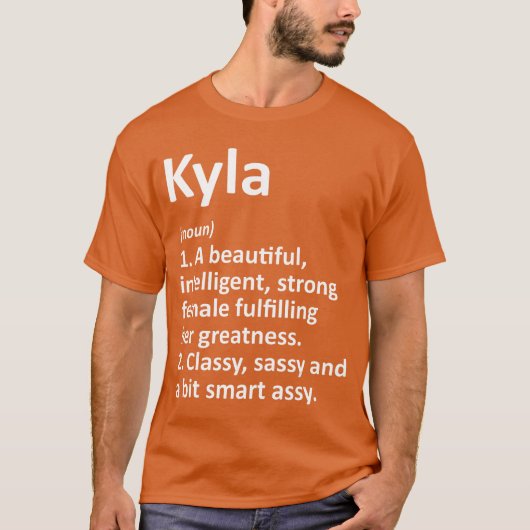 KYLA Definition Personalized Name Funny Christmas  T-shirt (Voorkant)