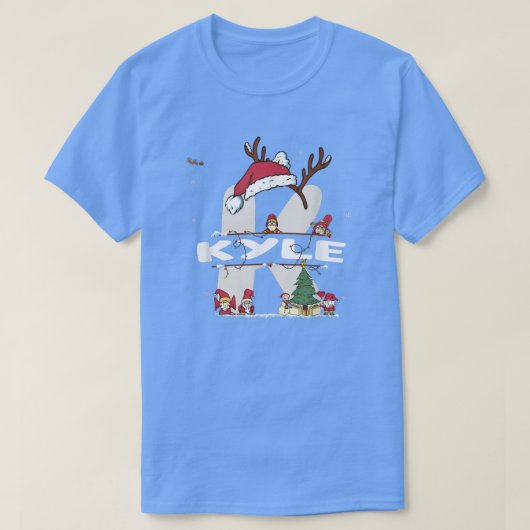 Kyle Christmas Shirt w Kyle Name for funny Xmas T- (Design voorkant)