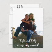 Kyle en Kelly gaan trouwen! Aankondigingskaart (Voorkant / Achterkant)