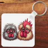 "Kyle & Katie Silkie" Duo  Aluminum Keychain (Achterkant)