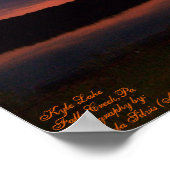 Kyle Lake, Herfsten Creek,Pa, Sunset Poster (Hoek)