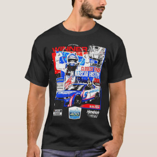 Kyle Larson Geruite Vlag Sport 2024 AdventHealt T-shirt