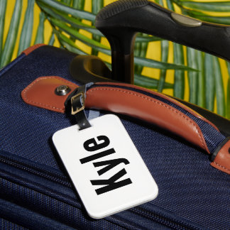 Kyle Mannen naam, Bagagelabel