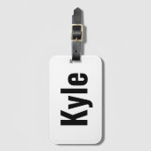 Kyle Mannen naam, Bagagelabel (Voorkant (verticaal))