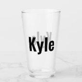 Kyle Mannen naam, Glas (Voorkant)