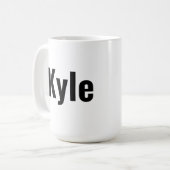 Kyle Mannen naam, Koffiemok (Voorkant links)
