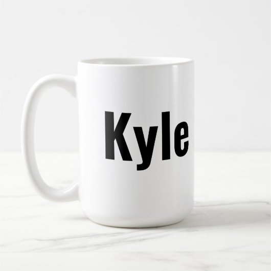 Kyle Mannen naam, Koffiemok (Links)