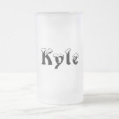 Kyle-Name Style-Frosted Mok (Center)
