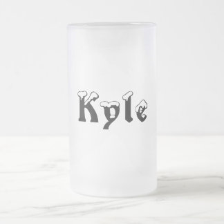 Kyle-Name Style-Frosted Mok