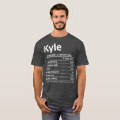 KYLE Nutrition Funny Birthday Persoonlijke naam T-shirt (Voorkant volledig)