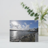 Kyle of Lochalsh in Schotland die naar Skye kijkt Feestdagenkaart (Staand voorkant)