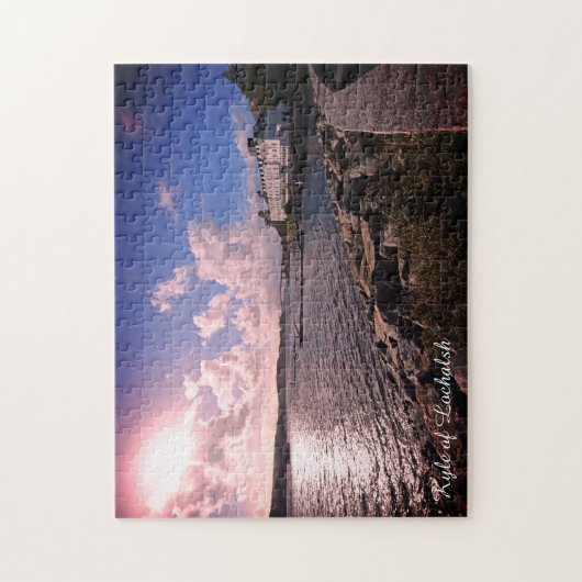 Kyle of Lochalsh in Schotland die naar Skye kijkt Legpuzzel (Verticaal)