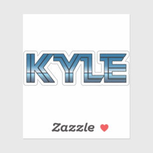 Kyle Texas Retro Sticker