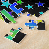 "KYLE" Voornaam, geun "HAPPY BIRTHDAY" Legpuzzel (Zijkant)