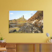 Kyleakin, Schotland. De oude ruïnes van Canvas Afdruk (Insitu (Woonkamer))