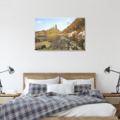 Kyleakin, Schotland. De oude ruïnes van Canvas Afdruk (Insitu (Slaapkamer))