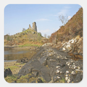Kyleakin, Schotland. De oude ruïnes van Vierkante Sticker
