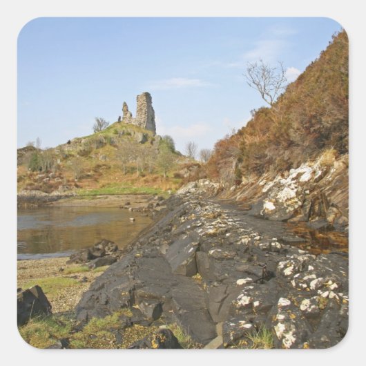Kyleakin, Schotland. De oude ruïnes van Vierkante Sticker (Voorkant)