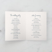 Kylee grijs traditionele elegante bruiloft programma (Binnen)