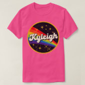 Kyleigh regenboog in ruimte grunge stijl t-shirt (Design voorkant)