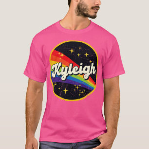 Kyleigh regenboog in ruimte grunge stijl t-shirt
