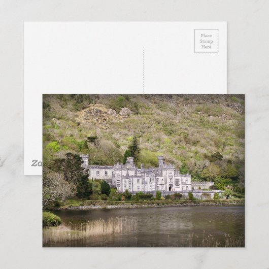 Kylemore Abbey Castle in Ierland Briefkaart (Voorkant / Achterkant)