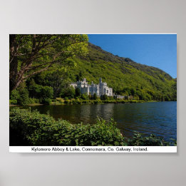 Kylemore Abbey, Connemara, Co. Galway Ierland Poster