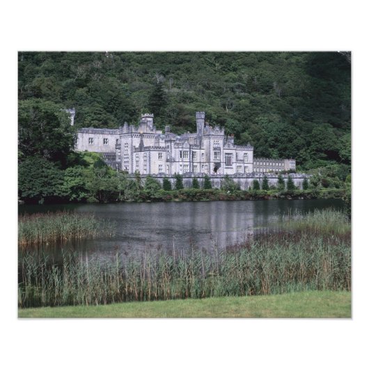Kylemore Abbey, Connemara, County Galway, Foto Afdruk (Voorkant)