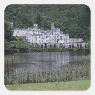 Kylemore Abbey, Connemara, County Galway, Vierkante Sticker