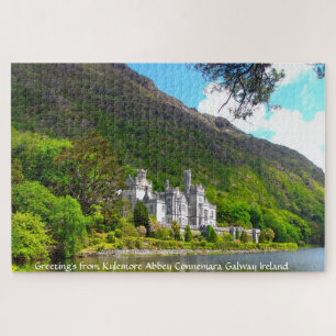 Kylemore Abbey Connemara Galway Ierland. Jigzaag P Legpuzzel